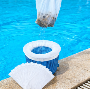 Premium Pool Skimmer Sock Filter Malla fina para escombros eficientes Captura de polen y cabello Ajuste universal - Product Image 1