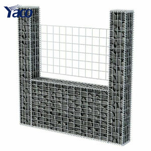 <span class=keywords><strong>YACO</strong></span> Gabion soudé galvanisé à chaud 30x30x100cm, maille carrée 4mm, fil de fer galvanisé, assemblage facile, haute résistance à la traction - Product Image 4