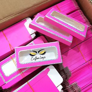 Caja de Pestañas de Marca Privada, Venta al por Mayor Directa de Fábrica, Caja de Papel para Pestañas en Tira, Pestañas en Racimo DIY - Product Image 1