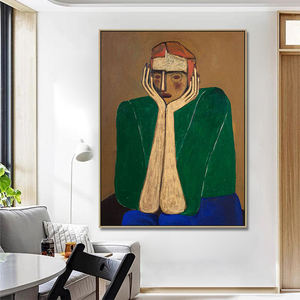 Grande Dipinto Astratto Fatto a Mano per Arredamento Casa, Ritratto <span class=keywords><strong>di</strong></span> <span class=keywords><strong>Donna</strong></span> Extra Large, Arte Murale 3D - Product Image 5