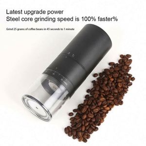 New 38 Levels Adjustment Wireless USB Rechargeable Portable Electric Burr <b>Grinder</b> Plastic Housing <b>for</b> Espresso Household Use - Product Image 6