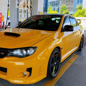 Subaru Impreza WrX Sti Side Skirts 2008-2014 Piano Black Carbon Fiber Texture Abs Material Body Kit - Product Image 2