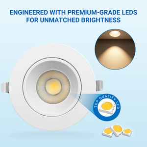 Plafonnier <span class=keywords><strong>LED</strong></span> encastré rond carré COB 4'' 15W à intensité variable Triac USA Canada avec boîte de jonction - Product Image 2