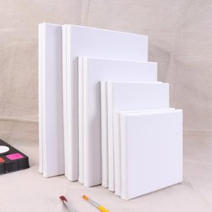 Toile de peinture blanche vierge en coton sans acide, tendue sur châssis, taille personnalisée, pour artistes, vente en gros - Product Image 4