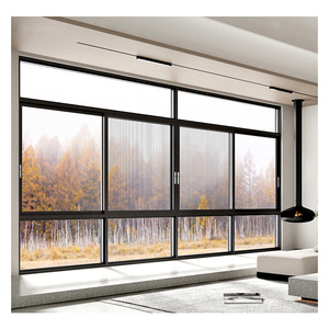 Hihaus New Residential Aluminum Large Sliding Porch <strong>windows</strong> with Mosquito Net