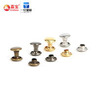 Vis de fixation, goujons à double capuchon, rivets, boutons de fixation, clous tubulaires métalliques 3mm-20mm, rivets double face, clous décoratifs