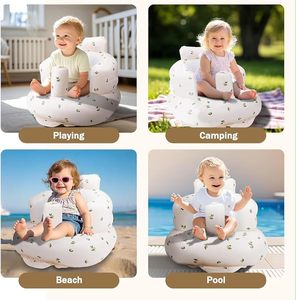Siège gonflable PVC pour bébé, vente en gros, siège d'alimentation et de soutien pour nourrisson, siège d'été pour tout-petit, conception étanche pour la plage - Product Image 4