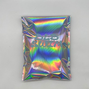 Bolsas de Envío de Aluminio Láser con Logotipo Personalizado, Bolsas de <span class=keywords><strong>Correo</strong></span> Metálicas Brillantes Holográficas para Ropa - Product Image 4