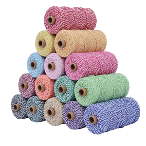100% coton <span class=keywords><strong>macramé</strong></span> cordon pour la maison décorative mur bricolage sacs vêtements maison Textiles-2mm 3mm 4mm couleur cordes enduit - Product Image 2