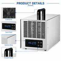 Purificateur d'air numérique portable électrique 28G en acier inoxydable avec contrôle par application pour la maison, le bureau et l'hôtel, élimination des odeurs