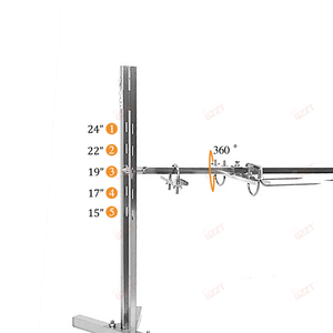 Trípode portátil de acero inoxidable para acampar con fuego abierto, soporte <span class=keywords><strong>giratorio</strong></span> para parrilla de pollo y cordero, Kit de <span class=keywords><strong>asador</strong></span>, <span class=keywords><strong>motor</strong></span> rotativo eléctrico - Product Image 4