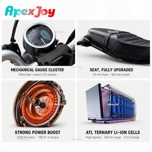 Apexjoy Super SOCO TC Wander Scrambler Moto Elettrica, Velocità Massima 75km/h, Autonomia 120km, Doppia Batteria, Vendita all'Ingrosso - Product Image 3