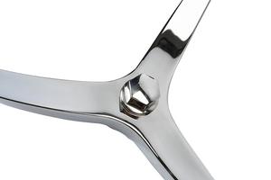 De acero inoxidable barco volante 3 13-1/2 "de diámetro con 5/8 "-18 tuerca y torneado de mando para <span class=keywords><strong>Seastar</strong></span> y Verado - Product Image 3