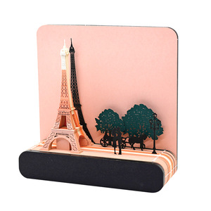 Eco-Friendly 3D Fun Shaped Eiffel Tower Loose Leaf Paper Notes Cute Layered Memo Pad Perfect Teacher Appreciation Gift Idea