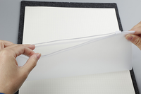 Bolsillos de carpeta de 6 anillas con cremallera de varios tamaños de PVC transparente para planificadores A5/A6/A7 Sobres de efectivo y almacenamiento de documentos