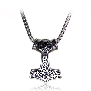 อนิเมะค้อนเครื่องประดับสร้อยคอจี้ผู้ชายนอร์ส <span class=keywords><strong>mjolnir</strong></span> เวทมนตร์ - Product Image 4