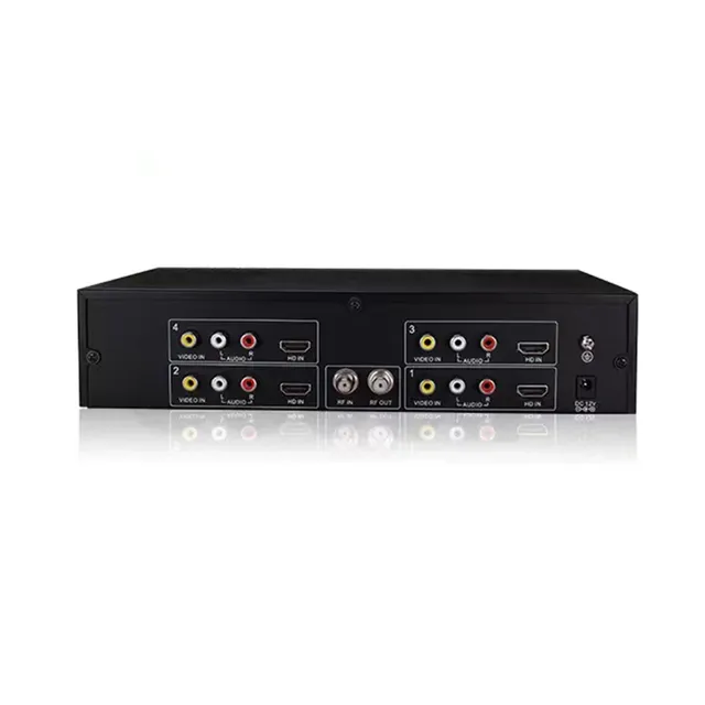 RF Catv System Digital HD to DVB-T Digital Signal DVB-T Modulator for 4CH