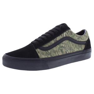 Vans Old Skool Chaussures de skate unisexes noires à motif camouflage style basse tige - Product Image 1