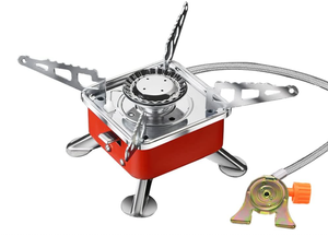 Mini Fornello da Campeggio Quadrato Compatto Pieghevole Antivento, 50 Pezzi per Scatola, Venduto in Scatole Complete, <span class=keywords><strong>Set</strong></span> da Cucina per Campeggio all'Aperto - Product Image 2
