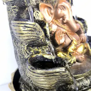 2022 reçine biblo zanaat ev dekor kapalı masa süsleri fil tanrı heykelcik Ganesh heykeli buda kapalı su çeşmesi