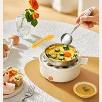 Cuiseur à œufs automatique de haute qualité, capacité 6 œufs, contrôle précis de la température, arrêt automatique électrique, cuisson souple ou dure, usage domestique, en plastique