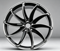 Nouvelles jantes en alliage forgé JWYC 19-24 pouces à rayons multiples 5x108-5x120, haute résistance et légèreté, finition noire pour X3/X4/X5
