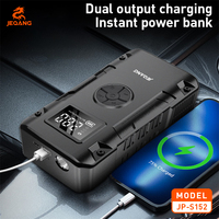 JP-S152 Jump Starter Mobil 4-in-1 dengan Kompresor Udara 30000mAh 12V Penguat Baterai Mobil Pompa Pengisi Ban Power Bank dengan Kotak