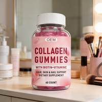 Bonbons à la Collagène aux Fruits, Biotine, Kératine, Vitamines pour la Croissance des Cheveux et la Beauté de la Peau