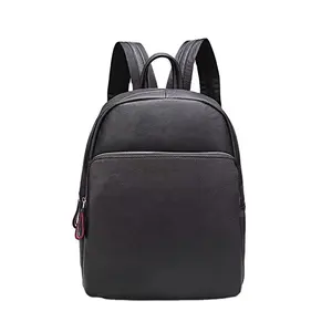 Black Designer Tanned Convertible Backpack Full Grain Leather Knapsack Pu Vintage Real Genuine Leather Laptop Backpack For Men