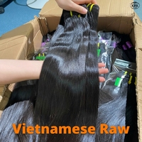 Paquetes de Cabello Humano Virgen Vietnamita 100% Natural, Liso, de un Solo Donante, con Cutícula Alineada, Calidad de Salón