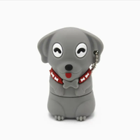 Venta al por mayor de China Perro de dibujos animados Formas USB Flash Disk Memory Stick 2,0 2GB 4GB 8GB 16GB 32GB 64GB 128GB USB Flash Pen Drive