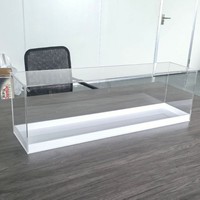 Boîte de présentation en acrylique transparente, boîte de rangement et de tri pour cosmétiques et papeterie de bureau, adaptée à différentes spécifications