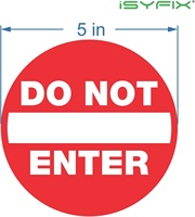 Autocollants de signalisation « Ne pas entrer » 5x5 pouces, vinyle auto-adhésif laminé, résistant aux UV, aux intempéries, aux rayures, à l'eau et à la décoloration
