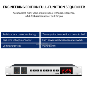 Clavax CLPS-HS5 8 + 2 Cửa Hàng Điện trình tự điều khiển âm thanh chuyên nghiệp video chiếu sáng kỹ thuật số điện áp hiển thị cá nhân - Product Image 2
