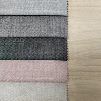 Vente en gros FR disponible pour hôtel floqué DOUBLE COULEUR 100% polyester tissu pour rideaux occultants