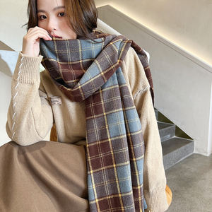 Fashion Oversized Keep Warm <strong>100</strong>% <strong>Wool</strong> Scarf Women Thickening Cashmere Winter Scarves <strong>Shawls</strong> - Product Image 5