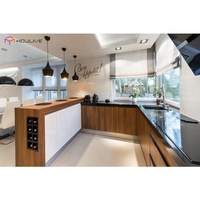 Meuble de cuisine sous évier îlot |   Mélamine laminée |   Moderne |   OEM personnalisé