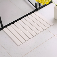 Tapis de bain en diatomite FIGOO - Antidérapant, absorbant rapidement, pliable, enroulable pour salle de bain, cuisine, baignoire