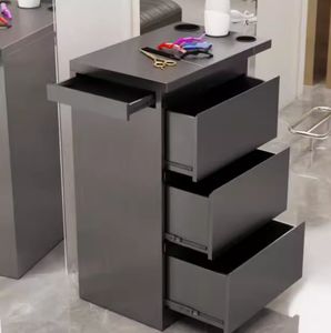Gabinete de herramientas moderno de acero inoxidable para peluquería, salón de belleza, estilista especial, estante de corte de pelo, almacenamiento de peluquería - Product Image 2