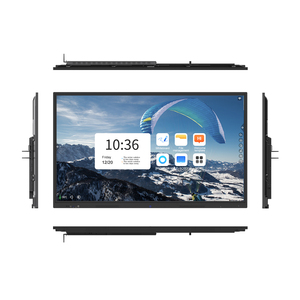 Tableau blanc interactif intelligent LED 4K de 86 pouces avec écran tactile, format 16:9, noir, écriture au stylet/d'orteil, Android - Product Image 1
