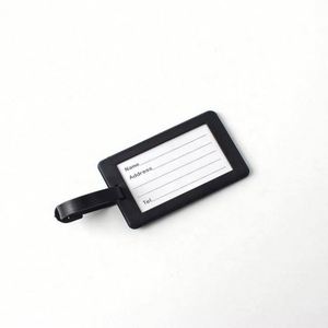 Étiquettes de bagages d'hôtel personnalisées, imprimées avec nom et logo, en PVC, motif lettres, cadeau promotionnel avec carte vierge - Product Image 1