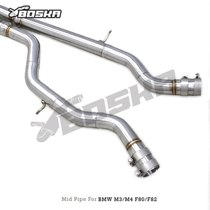 Tubo de Escape Central Individual Boska OEM para BMW M3/M4 F80/F82 S55 3.0T 2014-2019, Sistema de Escape de Acero Inoxidable para Autos de Alto Rendimiento - Product Image 5