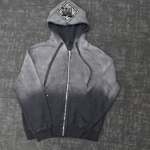 Sudadera con Capucha Personalizada de 500 Gsm, 100% Algodón Francés, Estilo Vintage, Desgastada, con Efecto Deslavado por el Sol, Corte Recortado para Hombre - Product Image 2