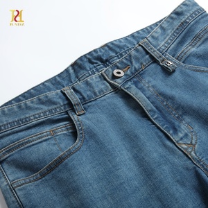 Pantalones Vaqueros <span class=keywords><strong>de</strong></span> Mezclilla para Hombre, Corte Slim, Cintura Media, Color Azul Claro, Algodón-Poliéster, Transpirables, Ligeros, para Primavera/Verano, Estilo Casual <span class=keywords><strong>de</strong></span> Negocios, POLO - Product Image 3