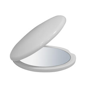 Lanson Offre Spéciale miroir <span class=keywords><strong>double</strong></span> face de forme ronde de petite taille avec miroir de maquillage grossissant plat 10X pliable facilement - Product Image 3