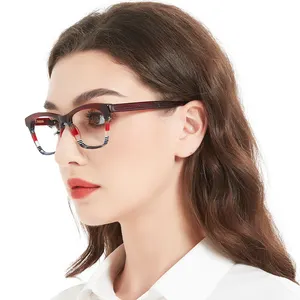 2024 New Arrival Multi Style High Quality Wholesale Women Acetate Square Eyeglasses Frames Eyewear