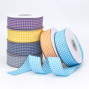 Beihai Checkered Ribbon 2.5Cm Polyester Reusable Cake Decorating Supplies Birthday Party DIY Hair Accessory - Product Image 1