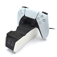 Station de charge à double support Accessoires de jeu avec adaptateur pour deux contrôleurs à double sens pour PS5