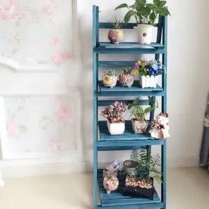 Wooden Multi Layer Plant Stand 3 Tier Foldable Standing <b>Rack</b> For Living Room Balcony Greenery Storage <b>Shelf</b> - Product Image 3