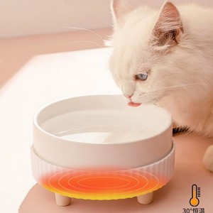<b>Cat</b> Heated Water Bowl Ceramic Insulated Constant Temperature Pet <b>Feeder</b> For <b>Cats</b> And Dogs - Product Image 4